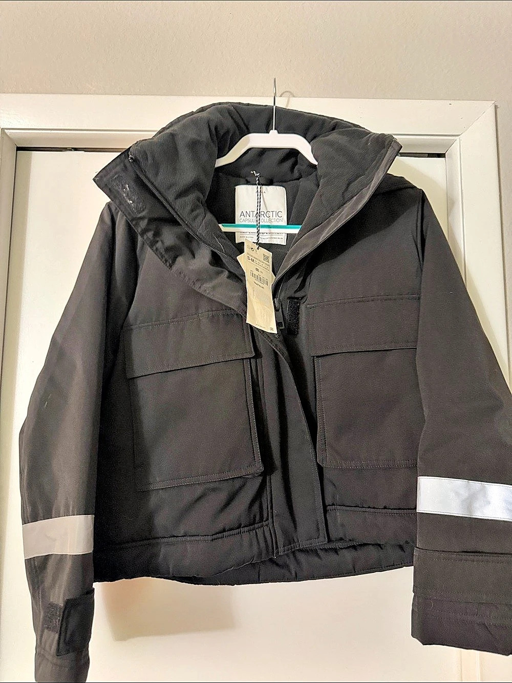 Zara Antarctic Trafaluc Black Ski Jacket Size S-M NWT
